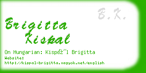 brigitta kispal business card